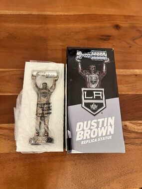 LA Kings Dustin Brown Silver Replica Statue - Collectible